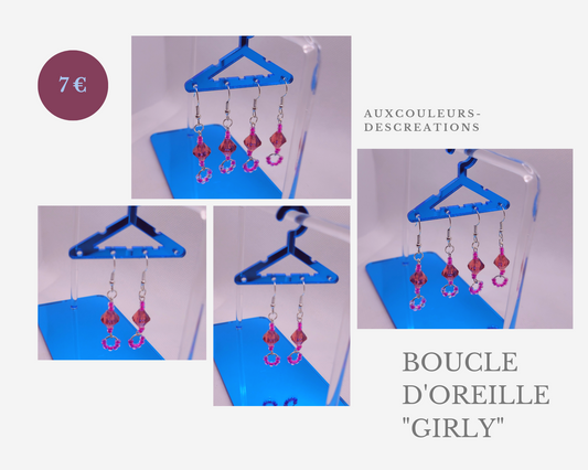 Boucle d'oreille "Girly"